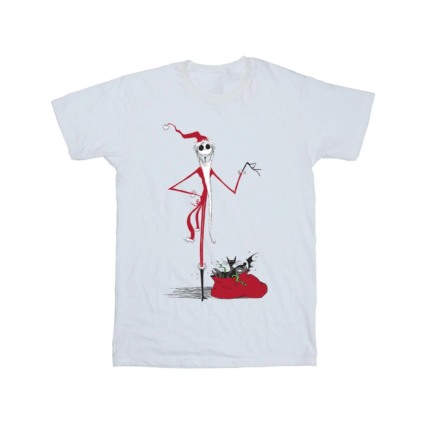 The Nightmare Before Christmas Boys Christmas Presents T-Shirt (White) - BI31473