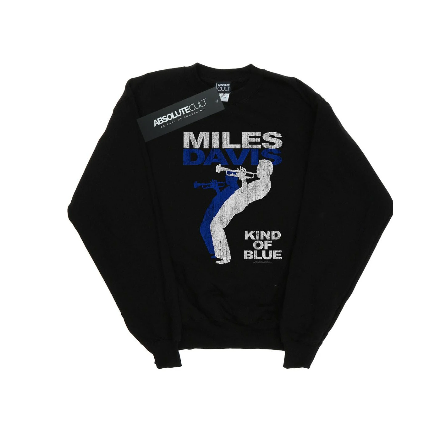 Miles Davis Girls Kind Of Blue Distressed Sweatshirt (Black) - BI25870