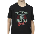 Star Wars Boys Mandalorian Yoda Dad T-Shirt (Black) - BI37944