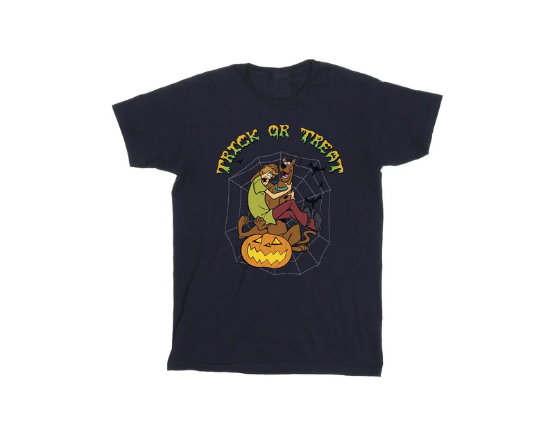 Scooby Doo Boys Trick Or Treat T-Shirt (Navy Blue) - BI33464
