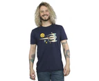 Star Wars Mens The Mandalorian Cutout Ship T-Shirt (Navy Blue) - BI47442