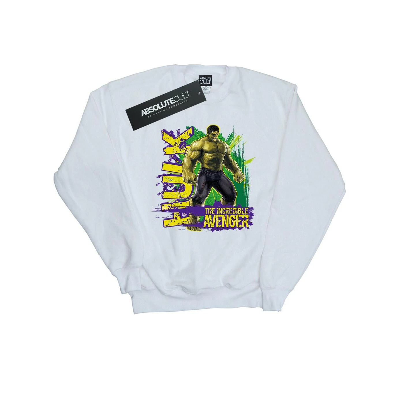 Hulk Boys Incredible Avenger Sweatshirt (White) - BI334