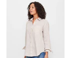 Target European Linen Long Sleeve Shirt - Neutral