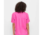 Target European Linen Shirt - Pink