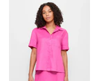 Target European Linen Shirt - Pink