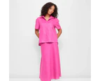 Target European Linen Shirt - Pink