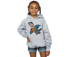 DC Comics Girls Superman Lover Hoodie (Sports Grey) - BI6082