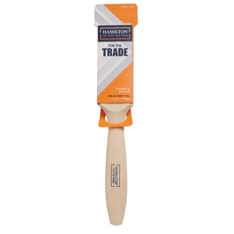 Hamilton For The Trade Flat Paint Brush (Orange/White) - ST9558