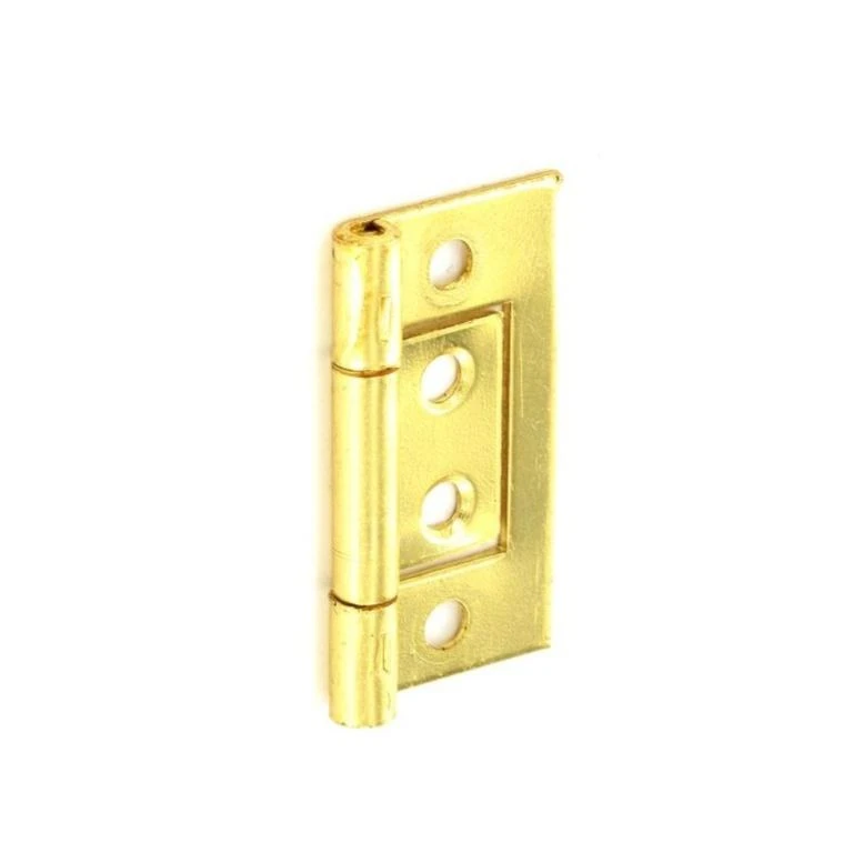 Securit Brass Plated Flush Hinge (Pack of 2) (Gold) - ST7501