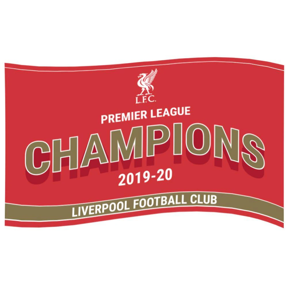 Liverpool FC Premier League Champions Flag (Red/Gold) - TA6610