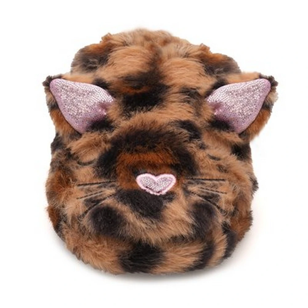 Slumberzzz Girls Animal Print Sliders (Brown) - UT1816