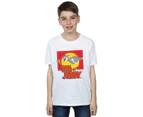 Tom And Jerry Boys Chase Scene T-Shirt (White) - BI38573