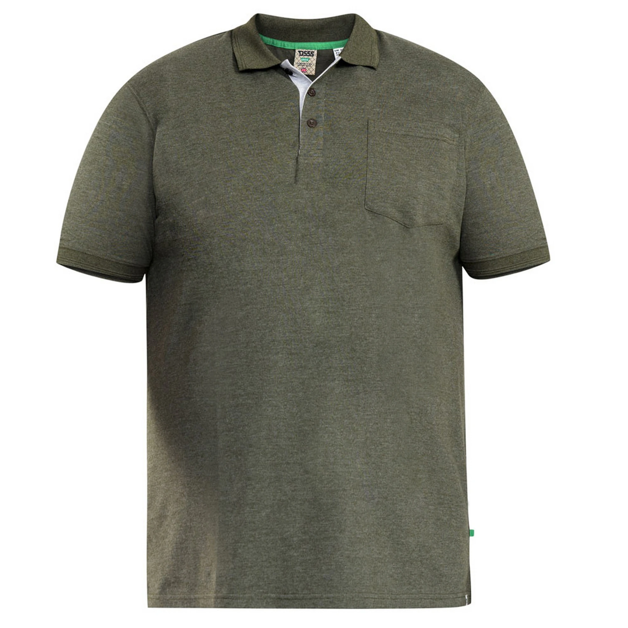 D555 Mens Grant Kingsize Pique Polo Shirt (Khaki) - DC106