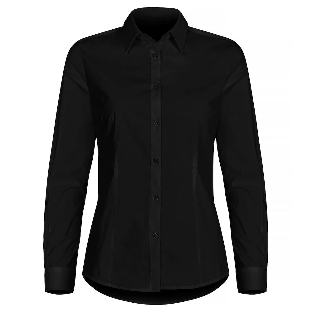 Clique Womens Stretch Formal Shirt (Black) - UB694