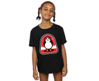 Star Wars Girls The Last Jedi Porgs Badge Cotton T-Shirt (Black) - BI38562