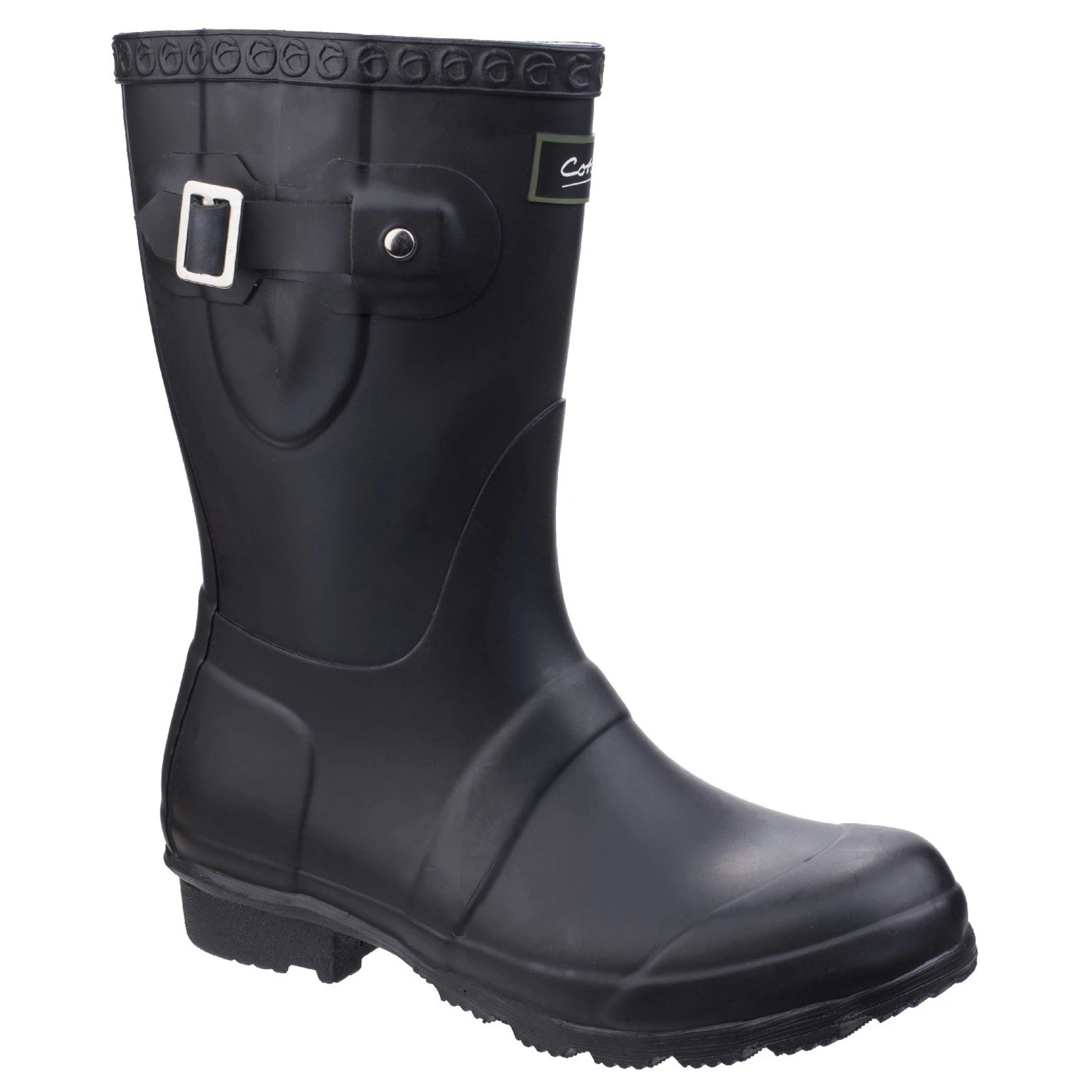 Cotswold Womens Windsor Short Waterproof Pull On Wellington Boots (Black) - FS4790