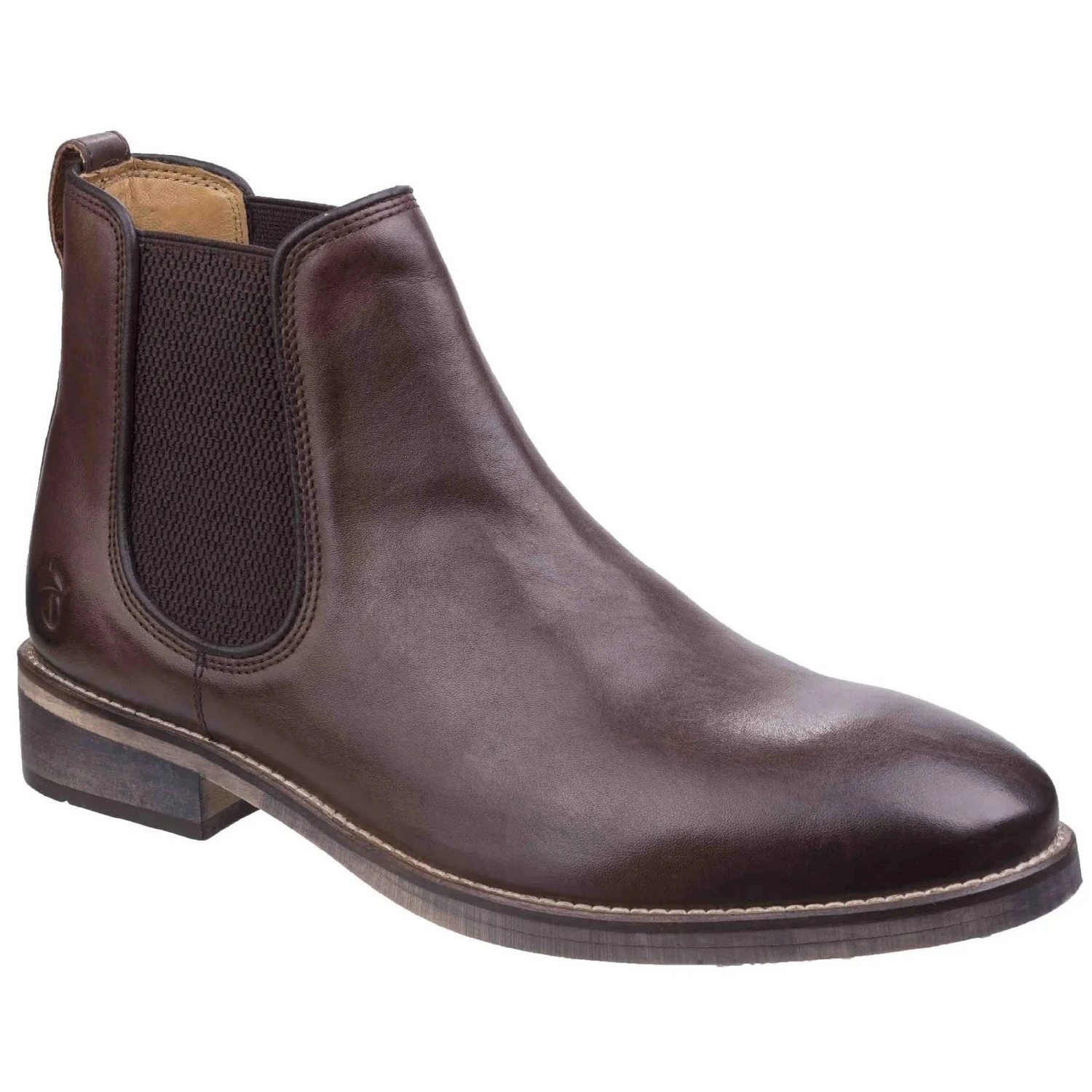 Cotswold Mens Corsham Leather Chelsea Boots (Dark Brown) - FS10450