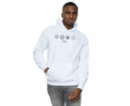 Fantastic Beasts Mens Circular Icons Hoodie (White) - BI9661