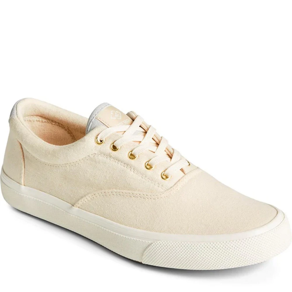 Sperry Mens Seacycled Striper II CVO Suede Trainers (Natural) - FS10019