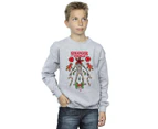 Netflix Boys Stranger Things Christmas Demogorgon Sweatshirt (Sports Grey) - BI33663