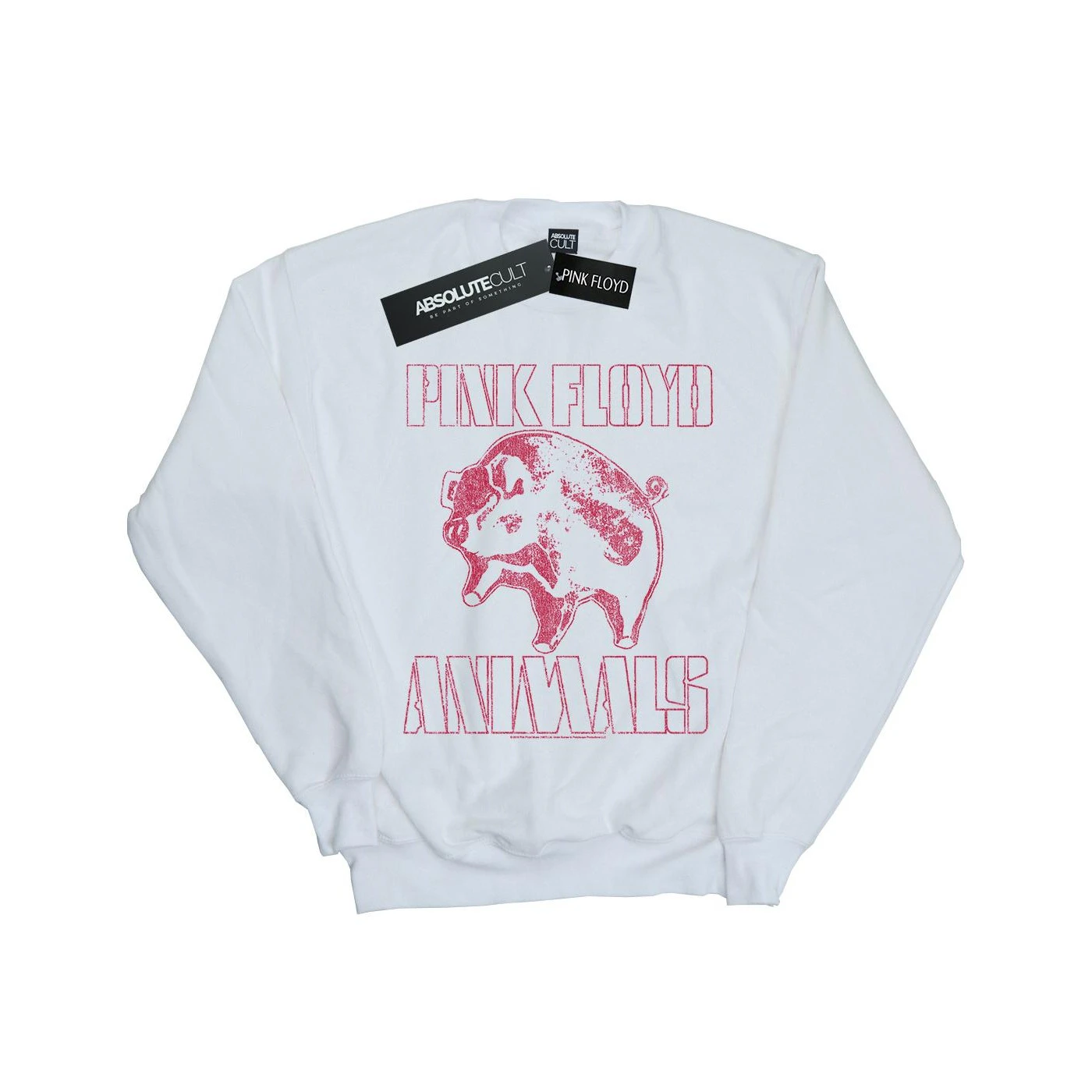 Pink Floyd Womens Animals Algie Sweatshirt (White) - BI32598