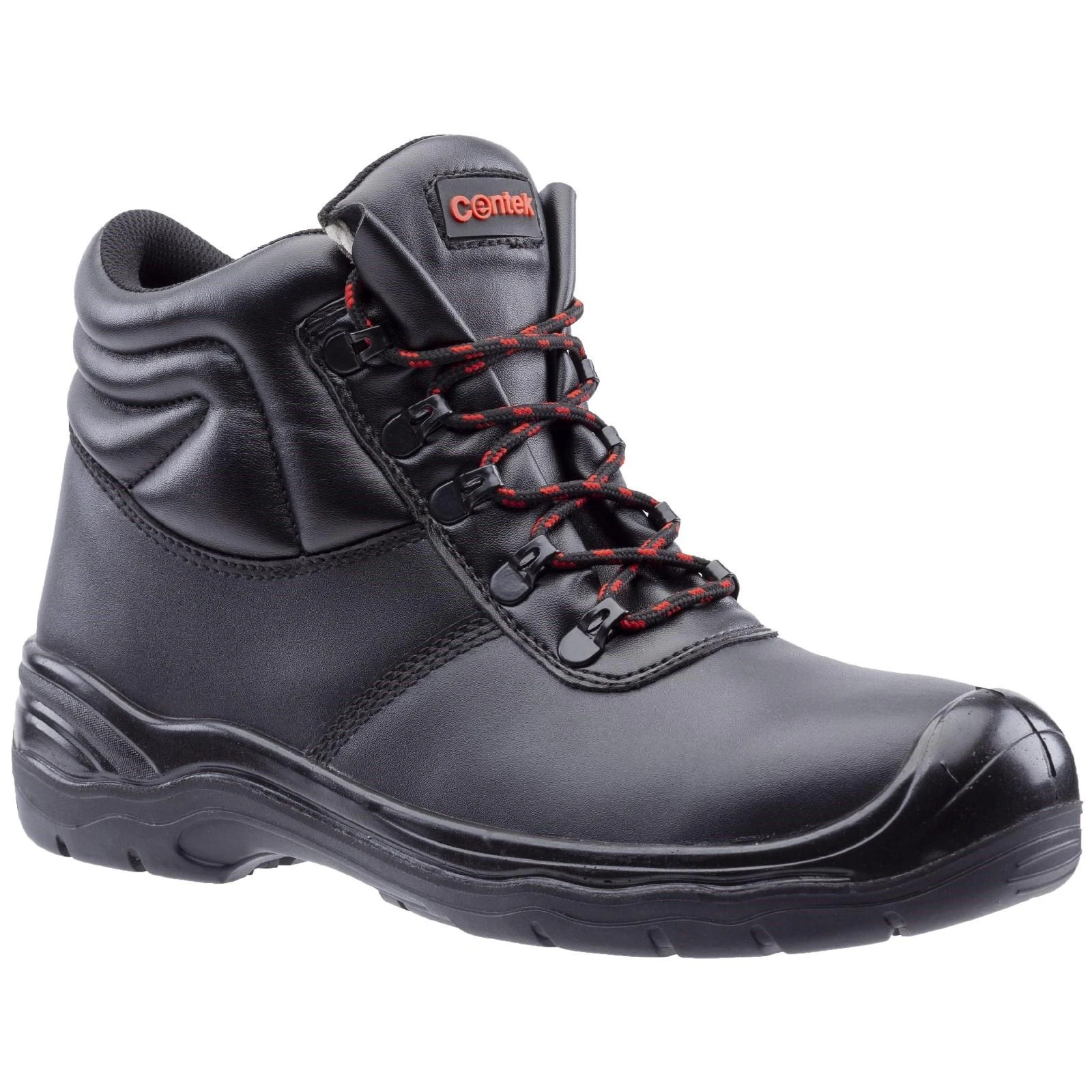 Centek Mens FS336 S3 Lace Up Leather Safety Boot (Black) - FS6709