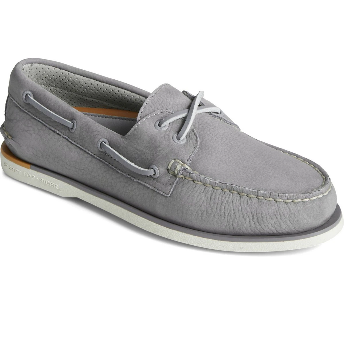 Sperry Mens Gold Cup Authentic Original Nubuck Boat Shoes (Grey) - FS9584