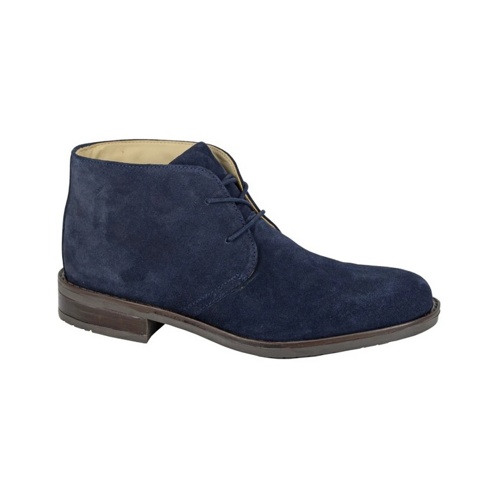 Roamers Mens Suede Chukka Boots (Navy) - DF2354