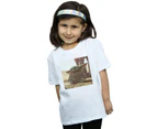 Star Wars Girls The Mandalorian The Child Scene Cotton T-Shirt (White) - BI38931