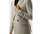 Burton Mens Basketweave Slim Blazer (Neutral) - BW573