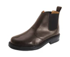 Roamers Mens Leather Quarter Lining Gusset Dealer Boots (Brown) - DF110