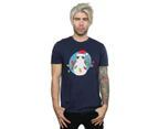 Star Wars Mens The Last Jedi Porg Christmas Lights T-Shirt (Navy Blue) - BI47015