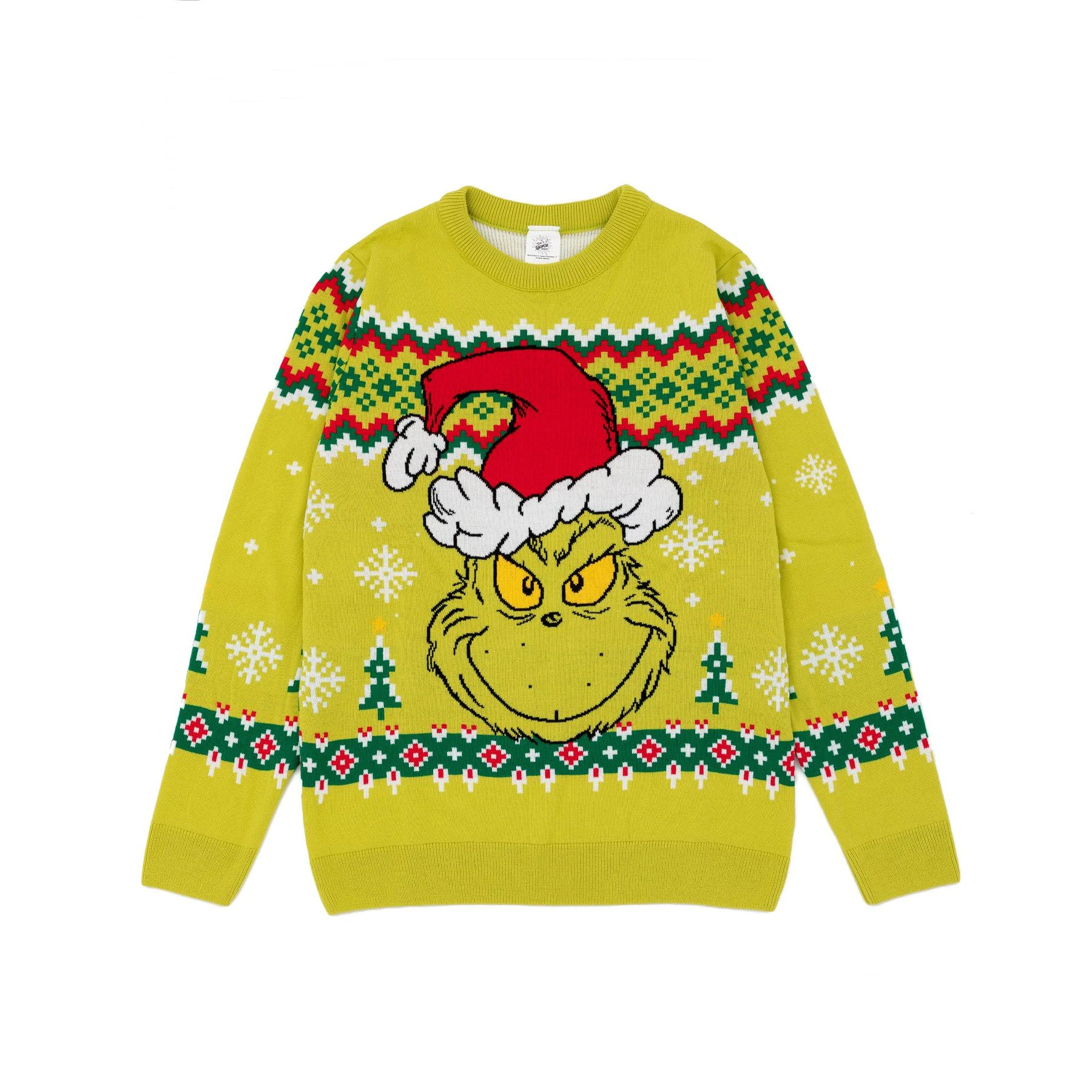 The Grinch Mens Knitted Christmas Jumper (Green) - NS7212