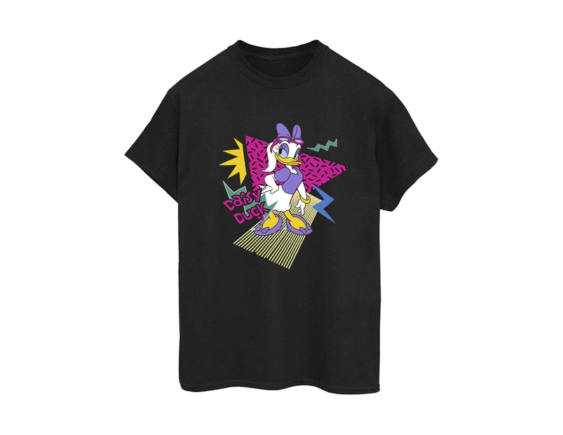 Disney Womens Daisy Duck Cool Cotton Boyfriend T-Shirt (Black) - BI38212