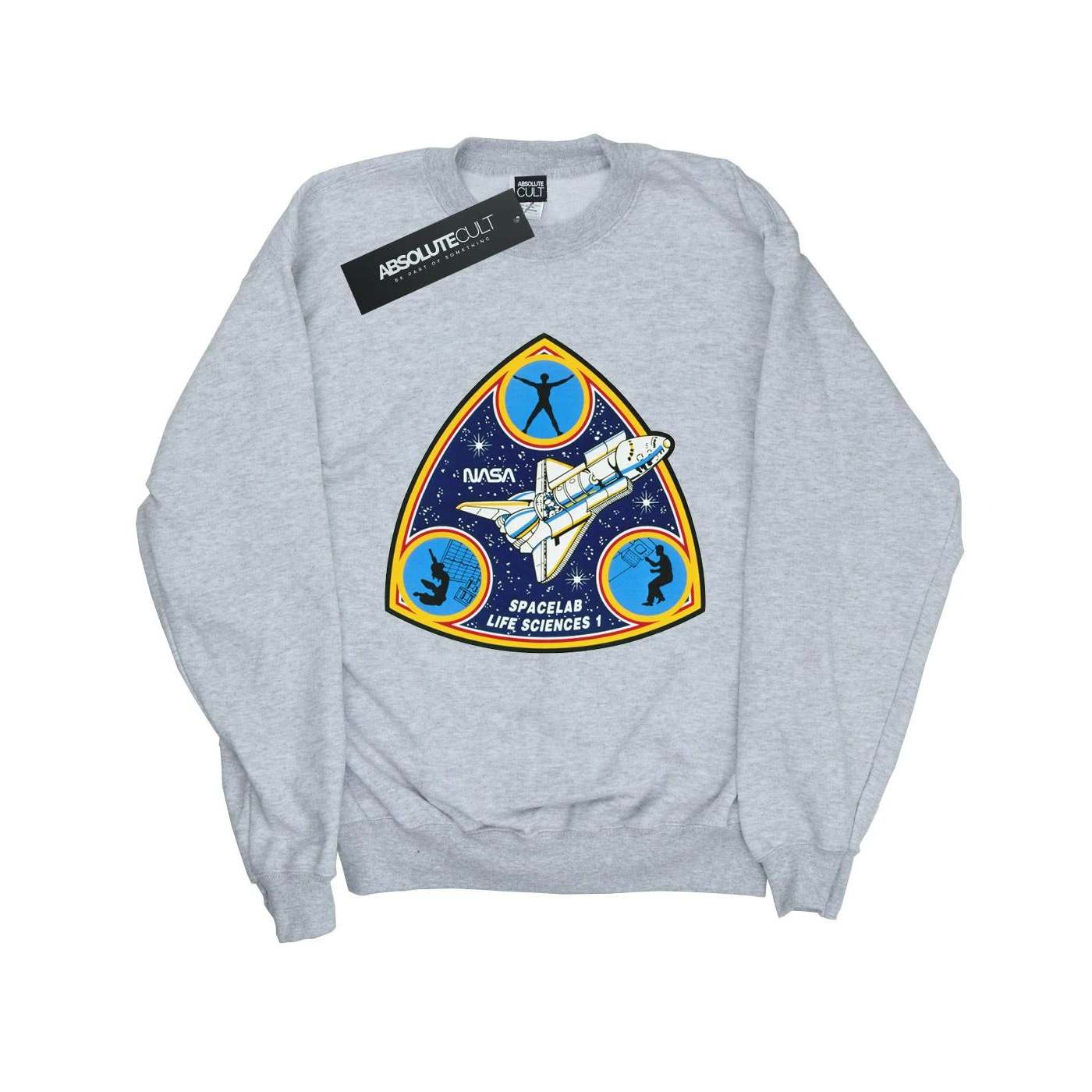 NASA Girls Classic Spacelab Life Science Sweatshirt (Sports Grey) - BI41433