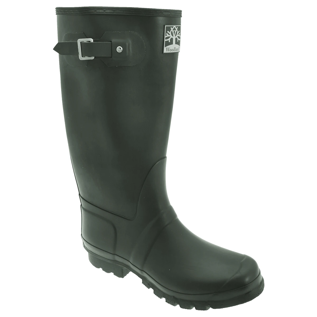 Woodland Unisex Quality Strap Wide Fit Wellington Boots (Green) - DF980