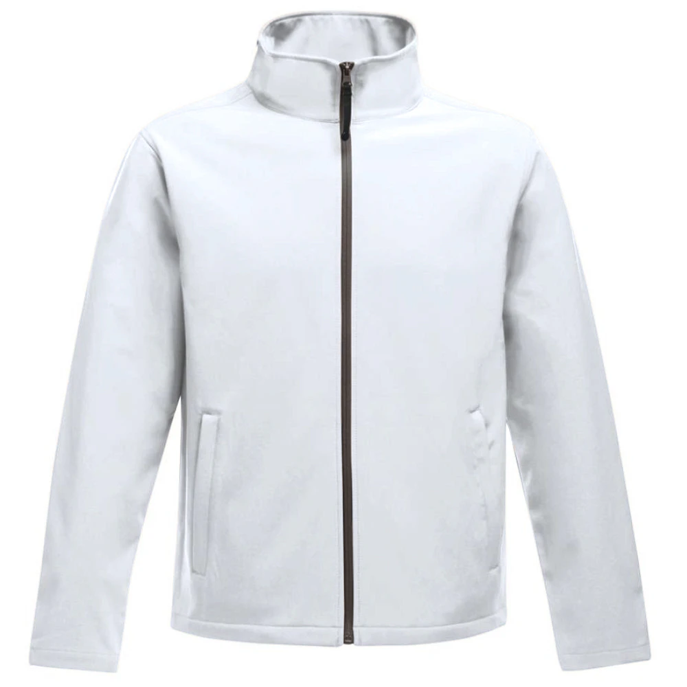 Regatta Standout Mens Ablaze Printable Soft Shell Jacket (White/Light Steel) - PC3322