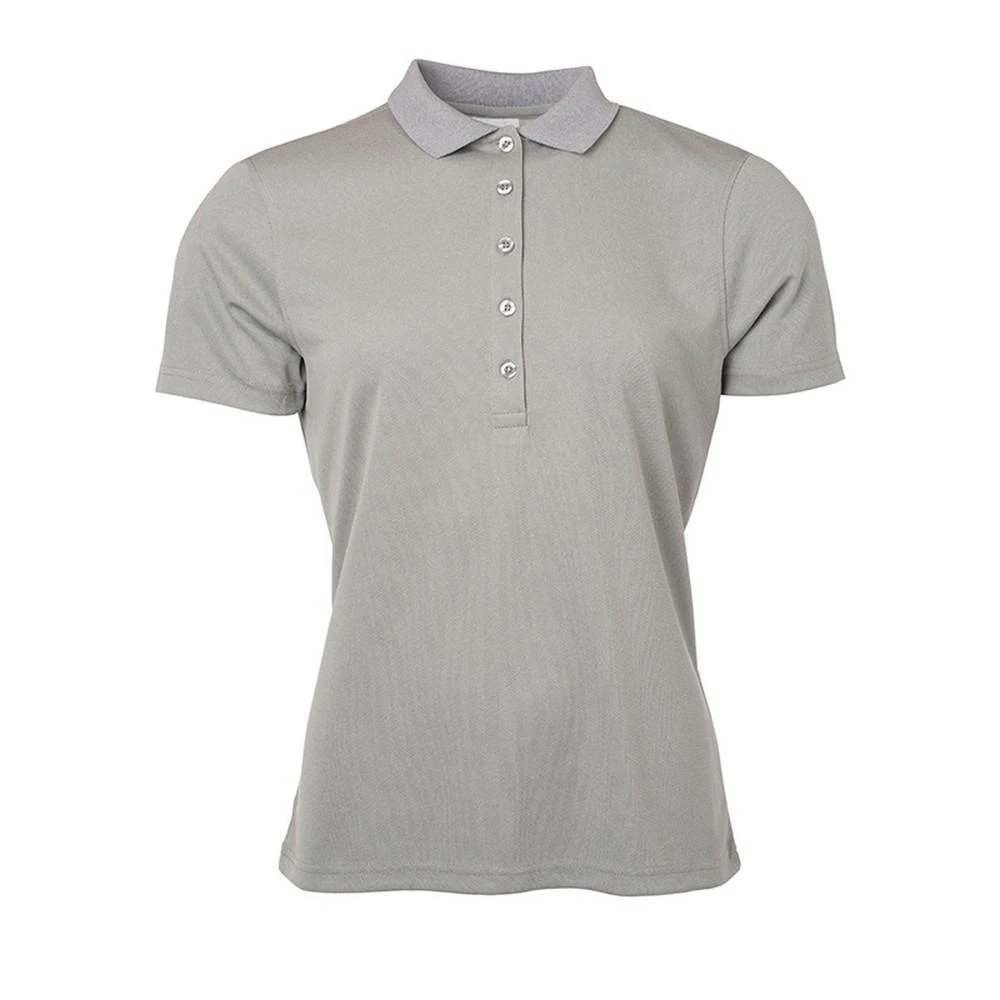 James and Nicholson Womens Active Polo (Light Grey Melange) - FU746