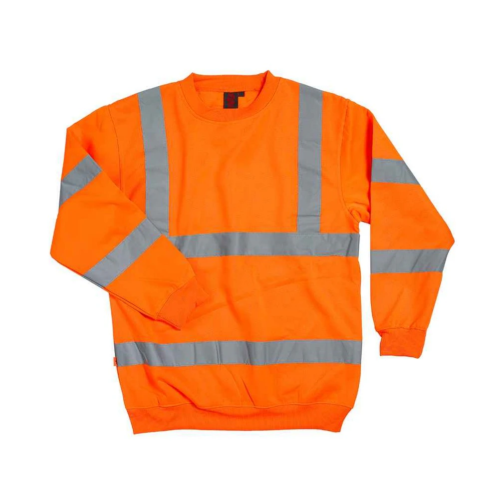 Warrior Mens High-Vis Sweatshirt (Fluorescent Orange) - PC5186