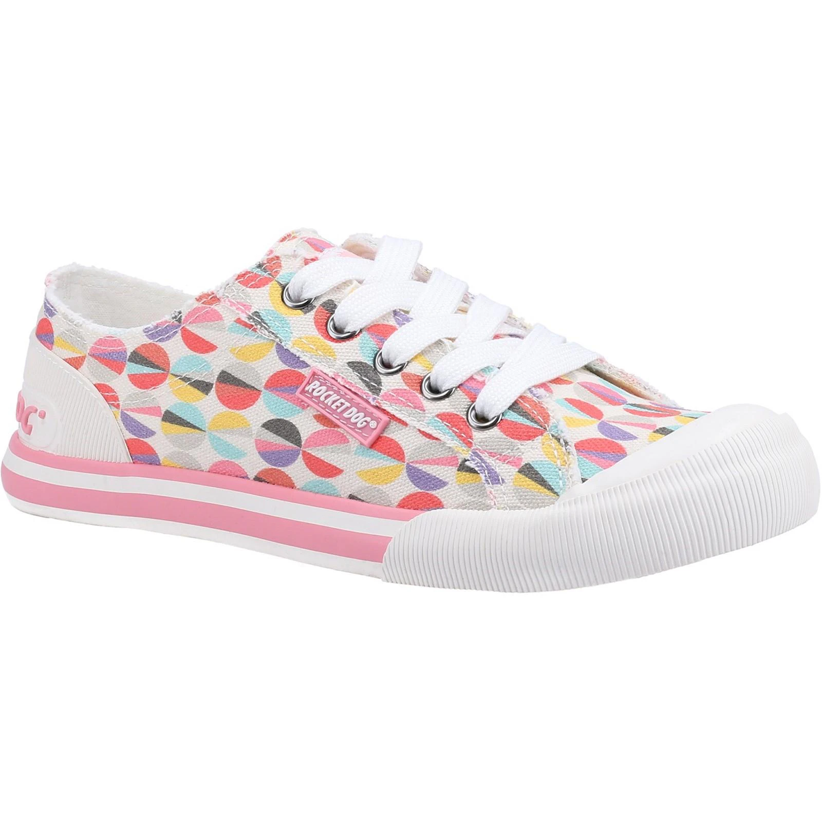 Rocket Dog Womens Jazzin Jixel Trainers (Pink) - FS8993