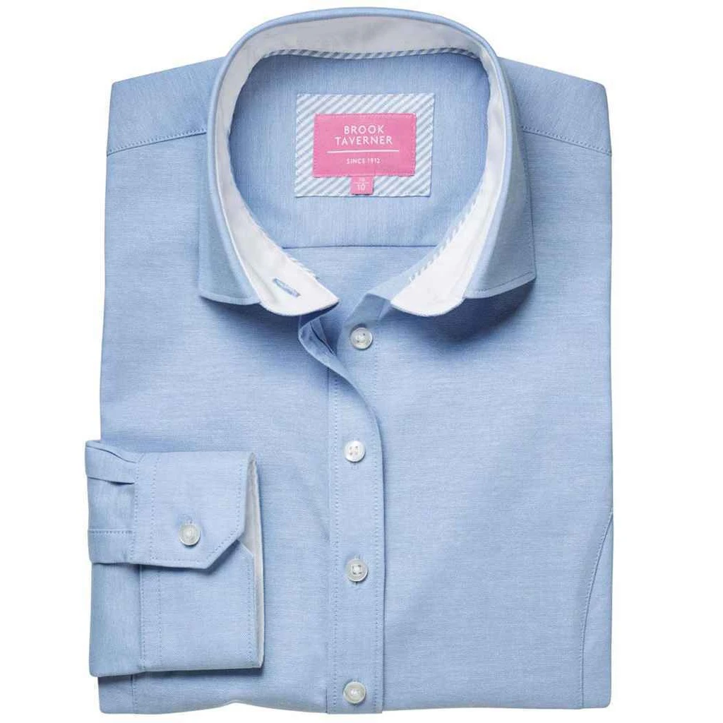 Brook Taverner Womens Mirabel Formal Shirt (Sky Blue) - PC4690