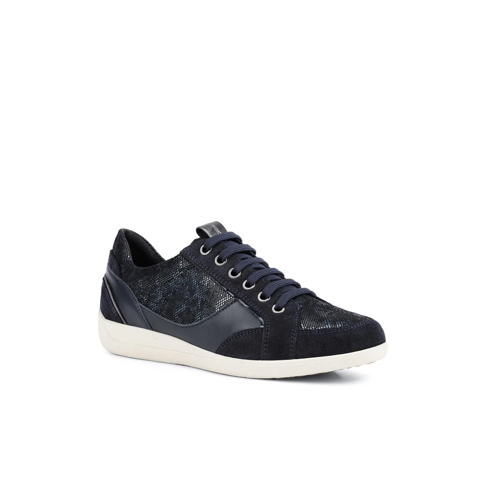 Geox Womens Myria Leather Trainers (Navy/Blue) - FS8182