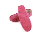Eastern Counties Leather Womens Bethany Berber Suede Moccasins (Pink) - EL369