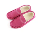 Eastern Counties Leather Womens Bethany Berber Suede Moccasins (Pink) - EL369