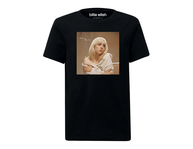 Amplified Unisex Adult Happier Than Ever Billie Eilish T-Shirt (Black) - GD755