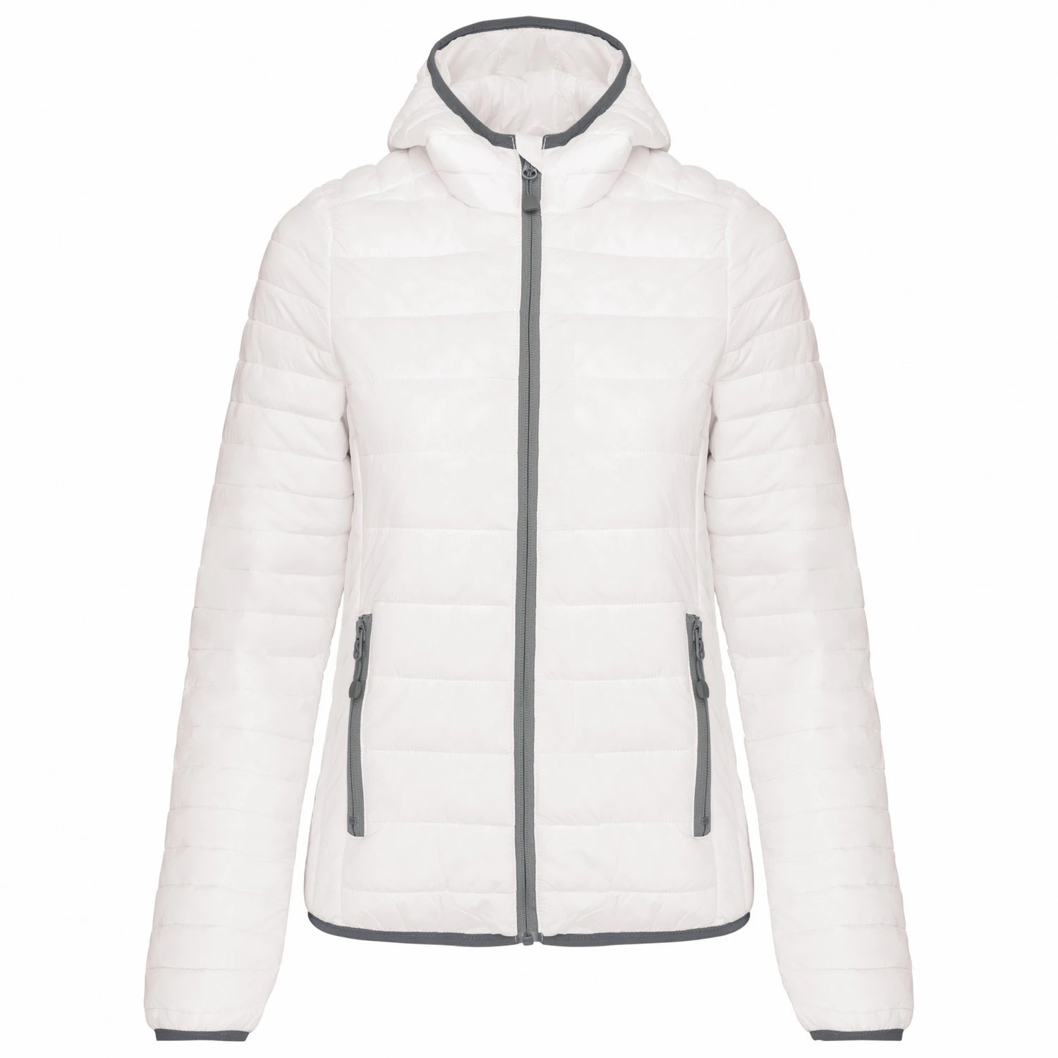 Kariban Womens Lightweight Hooded Padded Jacket (White) - PC6397