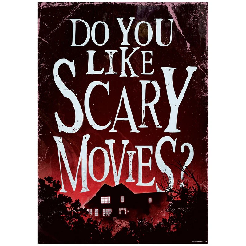 Grindstore Do You Like Scary Movies? Poster (Black/White/Red) - GR7223