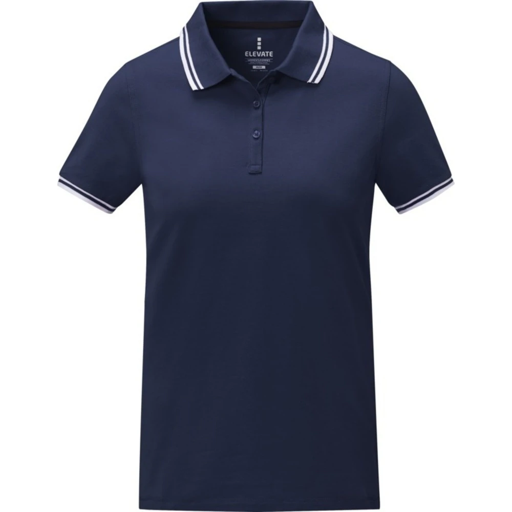 Elevate Womens Amarago Short-Sleeved Polo Shirt (Navy) - PF3893