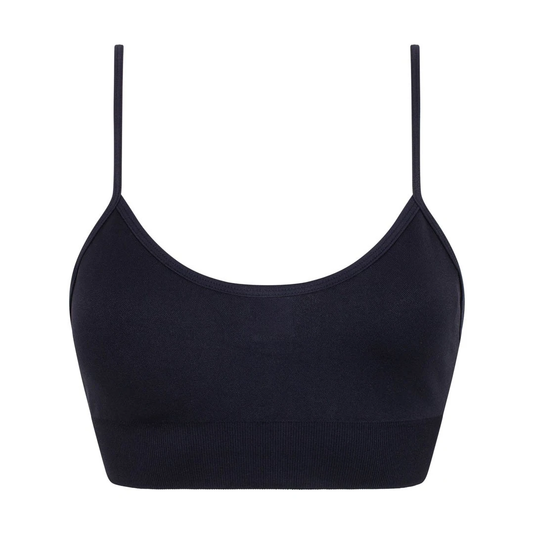 Silky Girls Plain Sports Bra (Black) - LW547