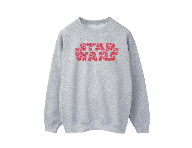 Star Wars Mens Heart Logo Sweatshirt (Sports Grey) - BI46065